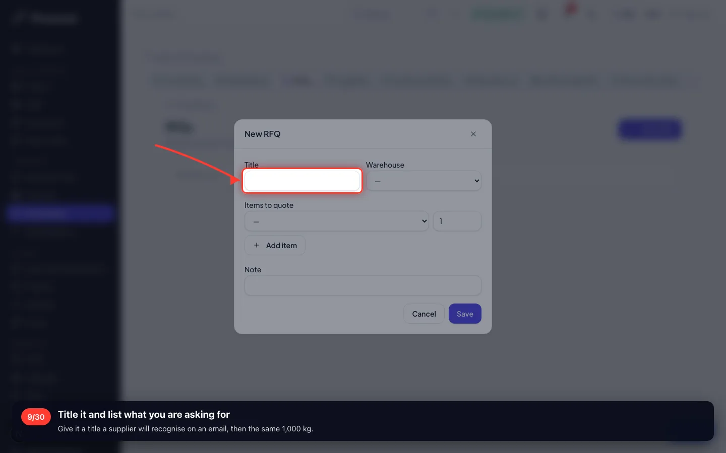 Title it and list what you are asking for