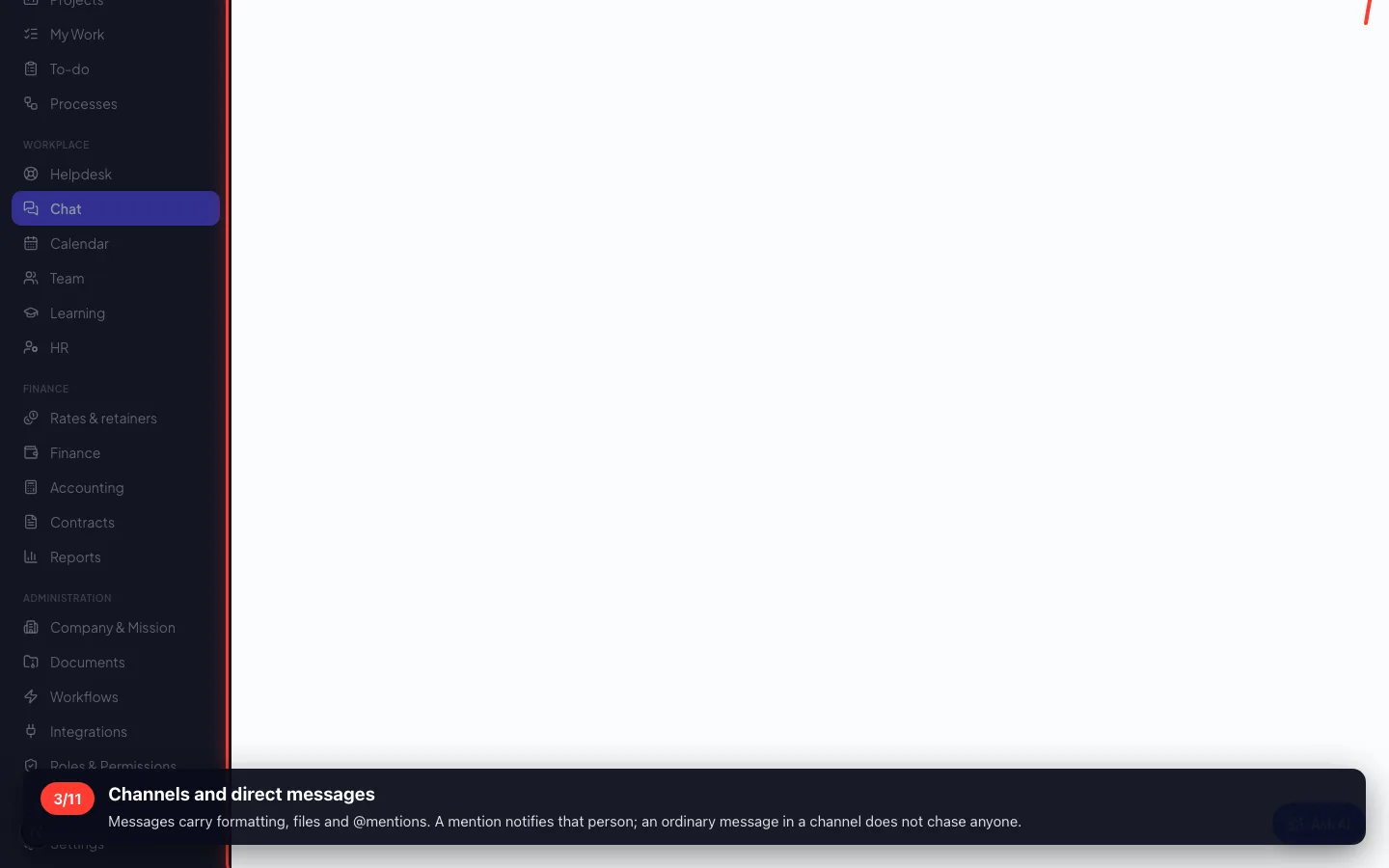 Channels and direct messages